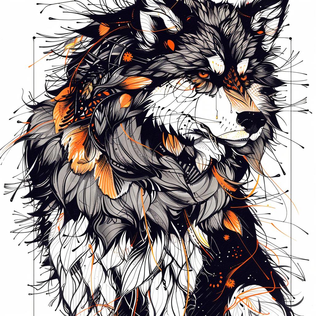 mythical  creature  hybrid  dog  feathers  flowers  fantastical  unique  canine  wild 952732