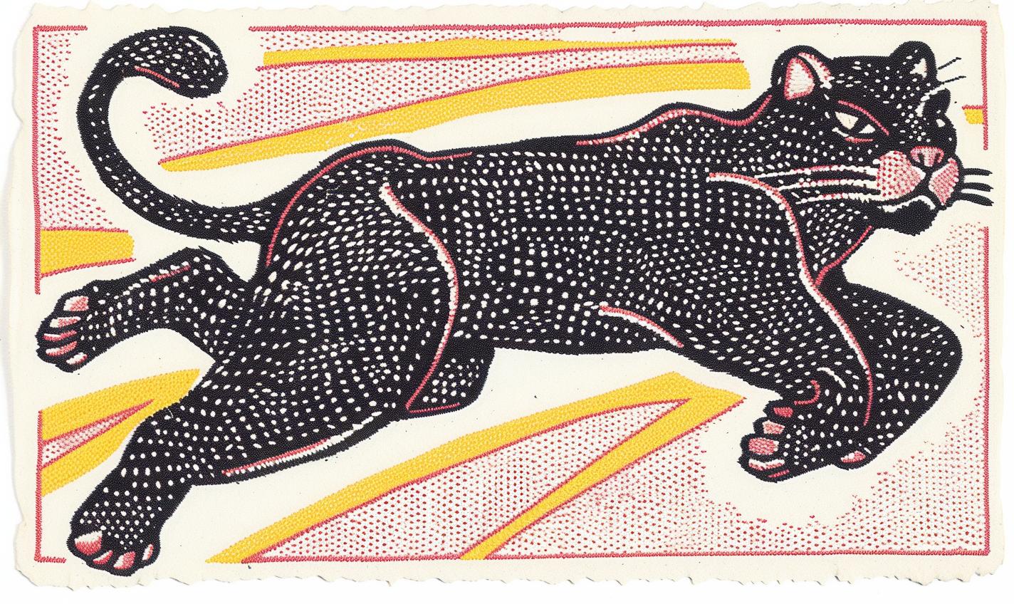 cat  running  black  dynamic  art  wildlife  agility  embroidery  anatomy  nature 961034