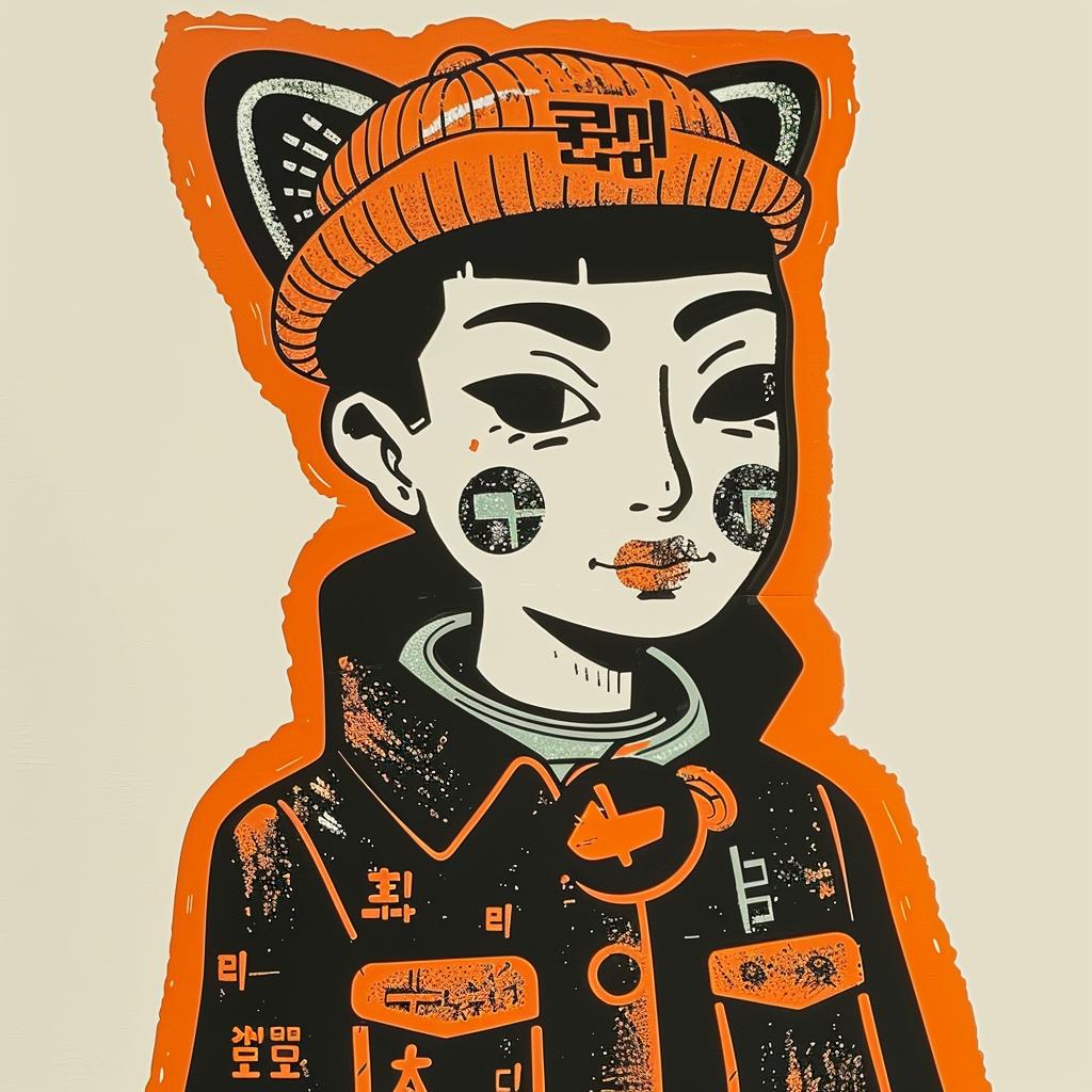 anthropomorphic  DJ  minimal  culture  poster  aggressive  urban  character  graphic  bold 956907
