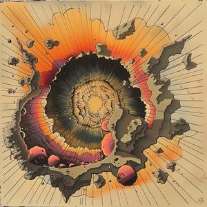 minimalist  risography  deathmetal  sunburst  splatter  encaustic  explosion  abstract  colorful  joy 1037100