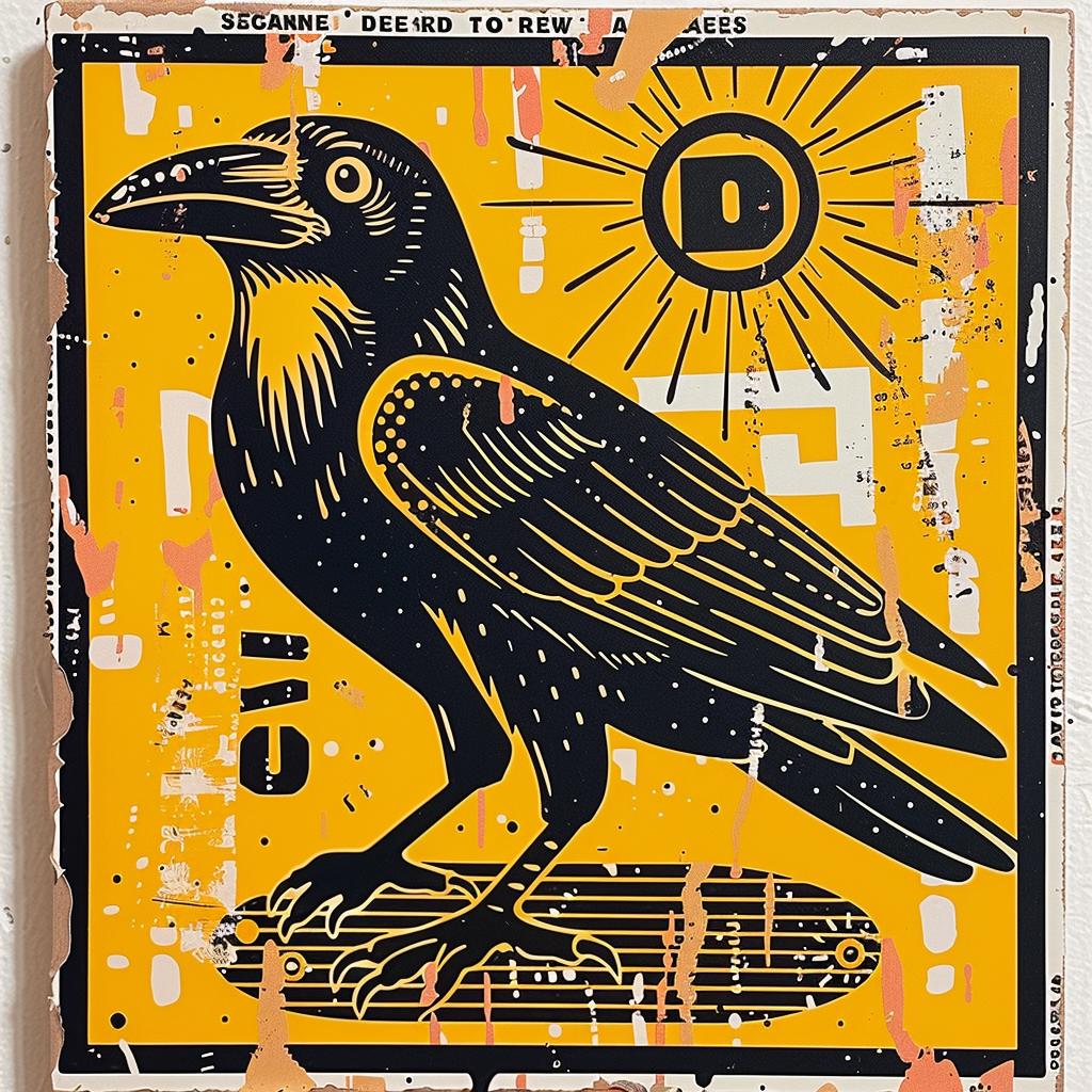 raven  collage  abstract  expressionism  street  culture  vintage  aggressive  minimal  blend 950026