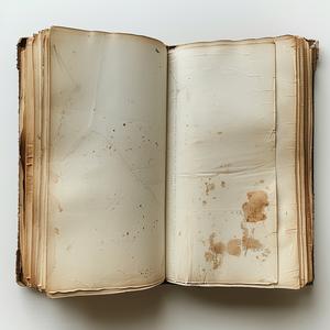 book  old  torn  white  surface  pages  view  top  Todd  style 1075744