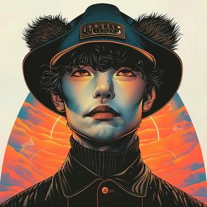man  hat  fur  poster  creative  illustration  surreal  art  symbolism  design 1077545