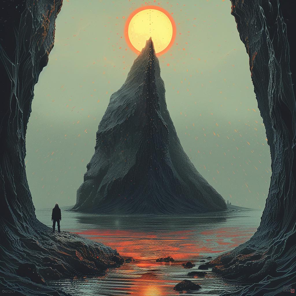 rockstar  man  cave  sunset  surreal  standing  digital  art  unique  lighting 963033