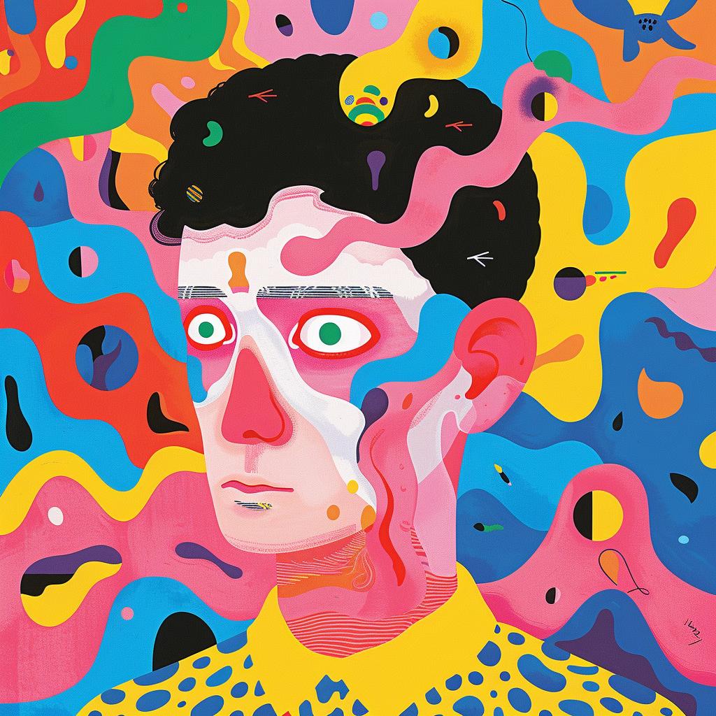 surreal  abstract  expressionism  colorful  man  shapes  artwork  vibrant  creative  album 977422