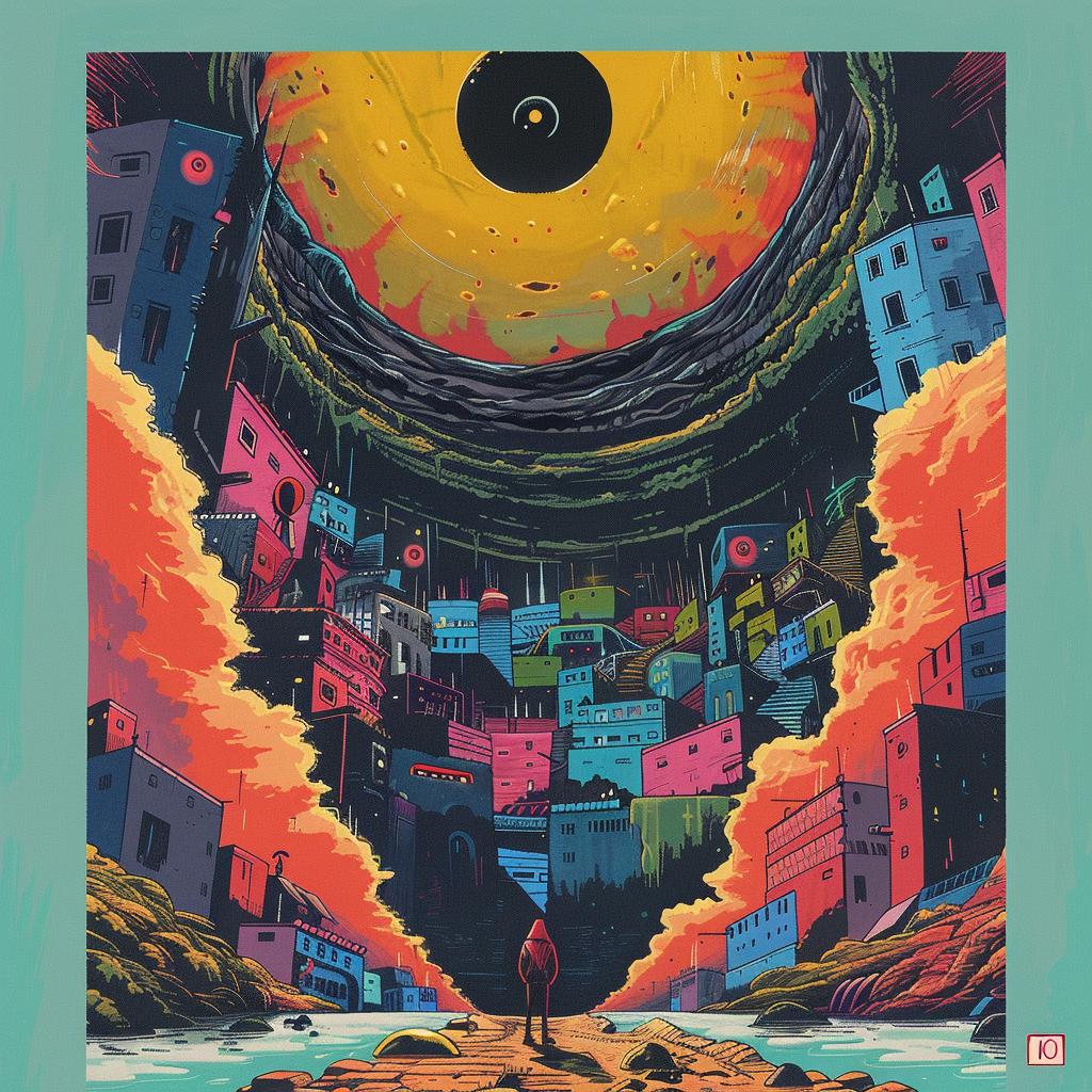 surreal  album  cover  axonometric  introspective  naturalistic  spiritual  terror  occult  technicolor 973781