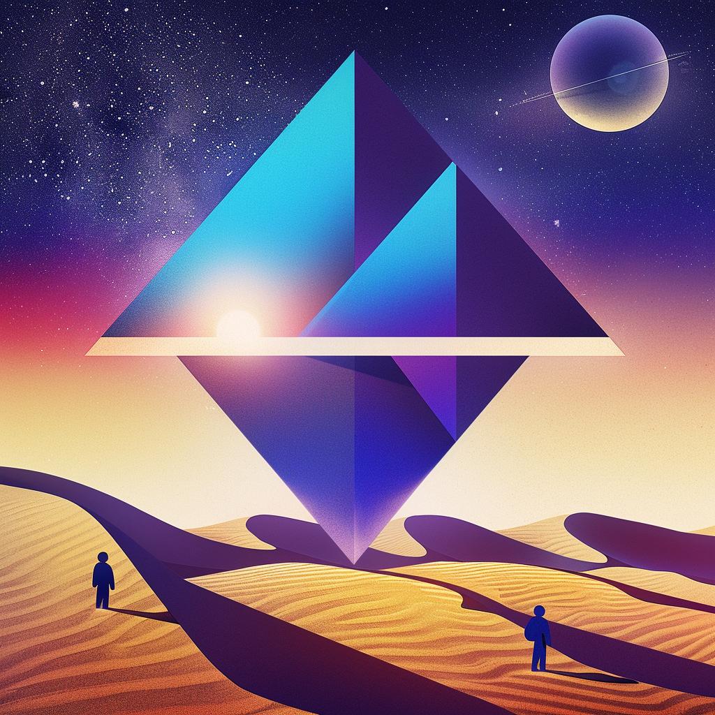 album  cover  triangle  desert  people  walking  environment  design  art  illustration 967951