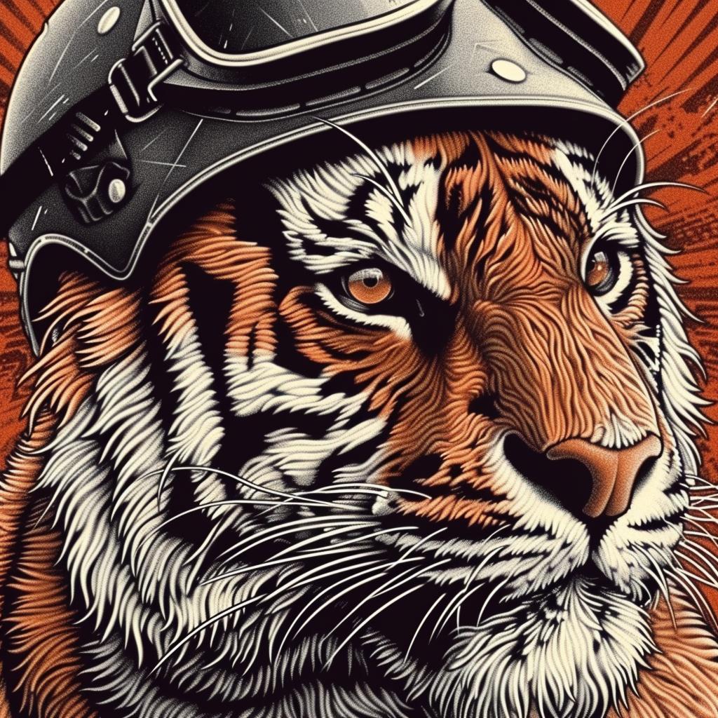 tiger  helmet  goggles  artwork  graphic  illustration  animal  design  pilot  funny 940039
