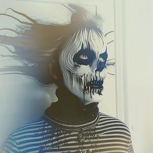 woman  skeleton  facepaint  stylized  artistic  boldcolors  graphic  modern  dramatic  portrait 1073886