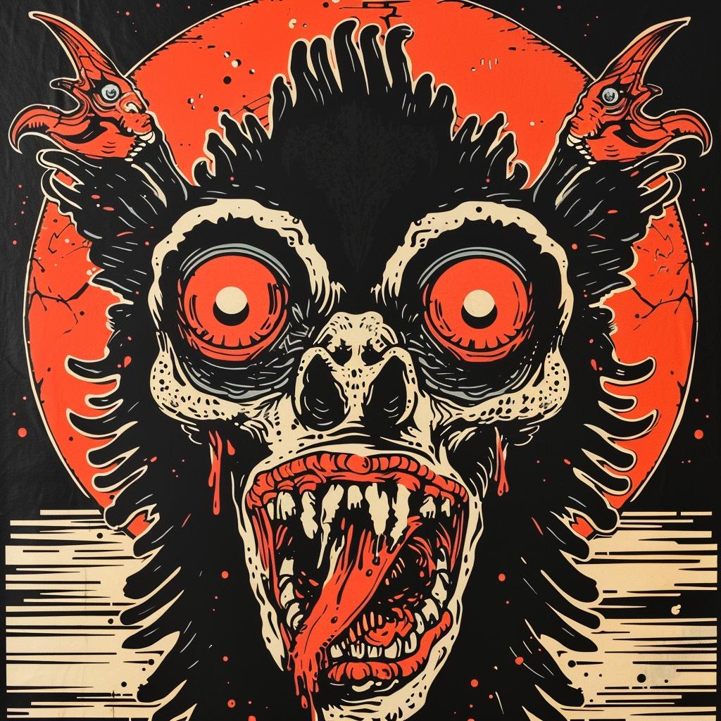 demon  poster  red  dark  occult  McFarlane  terror  spiritual  art  naturalistic 928288