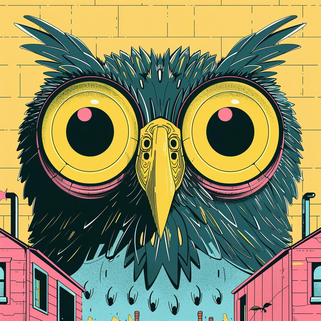 naturalistic  spiritual  terror  dark  occult  owl  building  poster  mystical  symbolic 924876