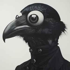 رسم دادا غراب، رسم تروي بروكس، رسم أبيض بأربعة عيون، رقم 1072862