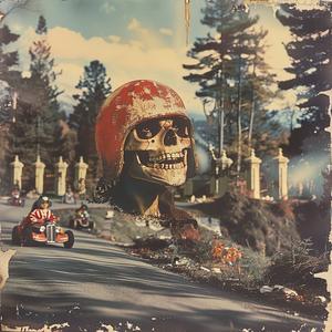 skeleton  motorcycle  poster  chromolithography  fantasy  graphic  surreal  art  illustration  dark 1050774