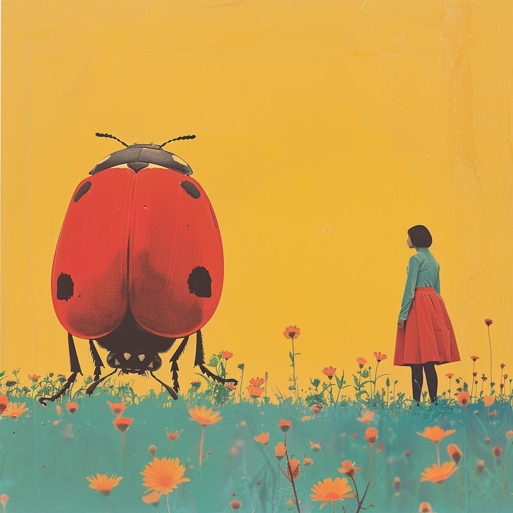 Ladybug  Field  Creative  Surreal  Joan  Cornella  Cover  Painting  Insect  Nature 1017629