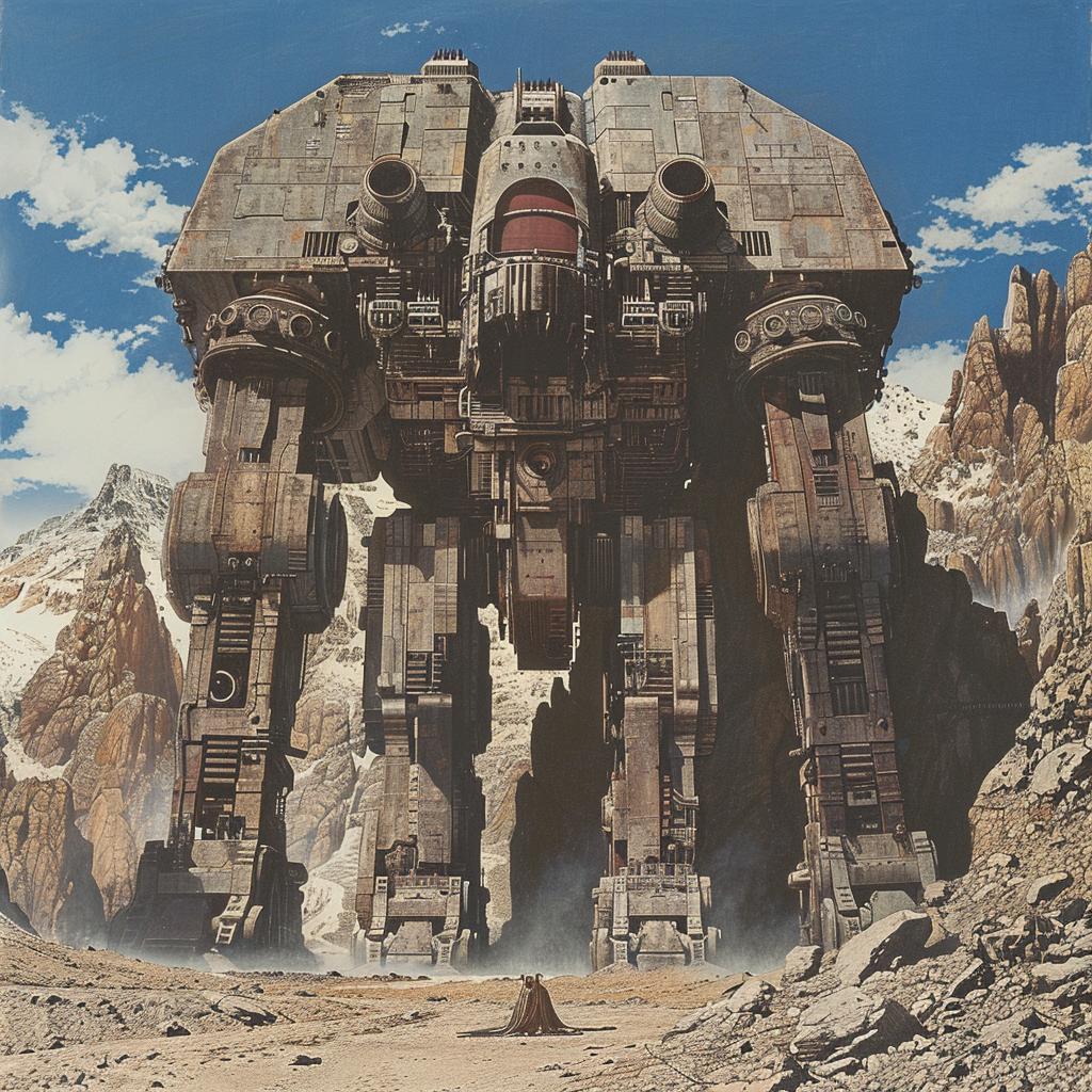 surreal  album  cover  person  art  hyper-realistic  screenprinting  axonometric  Ralph  McQuarrie 961700