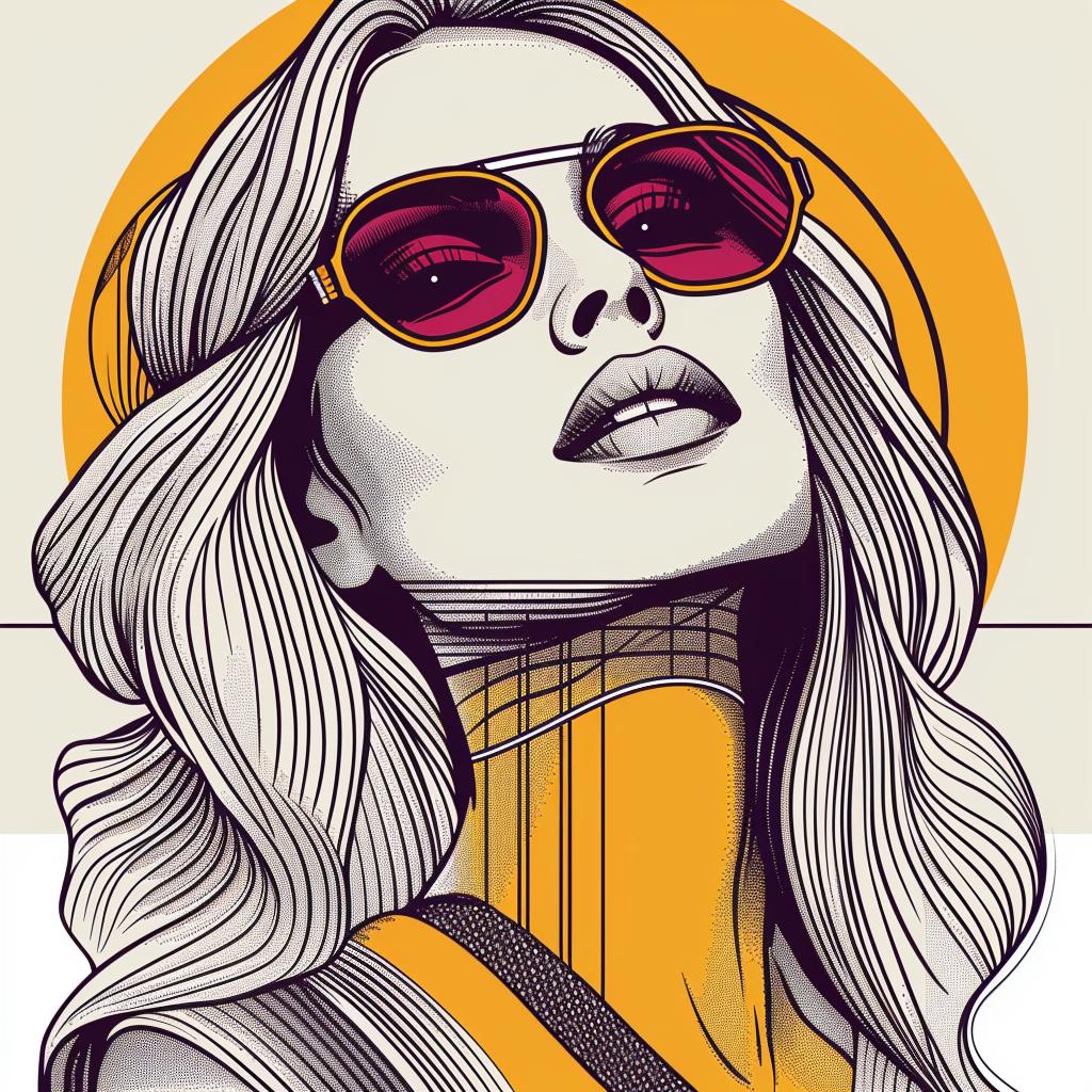Pop Art  blonde  woman  sunglasses  necklace  long hair  white background  female  colorful  stylized 937062