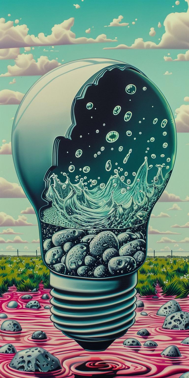 lightbulb  liquid  rocks  water  drowning  surreal  conceptual  imaginative  claustrophobic  symbolic 940636