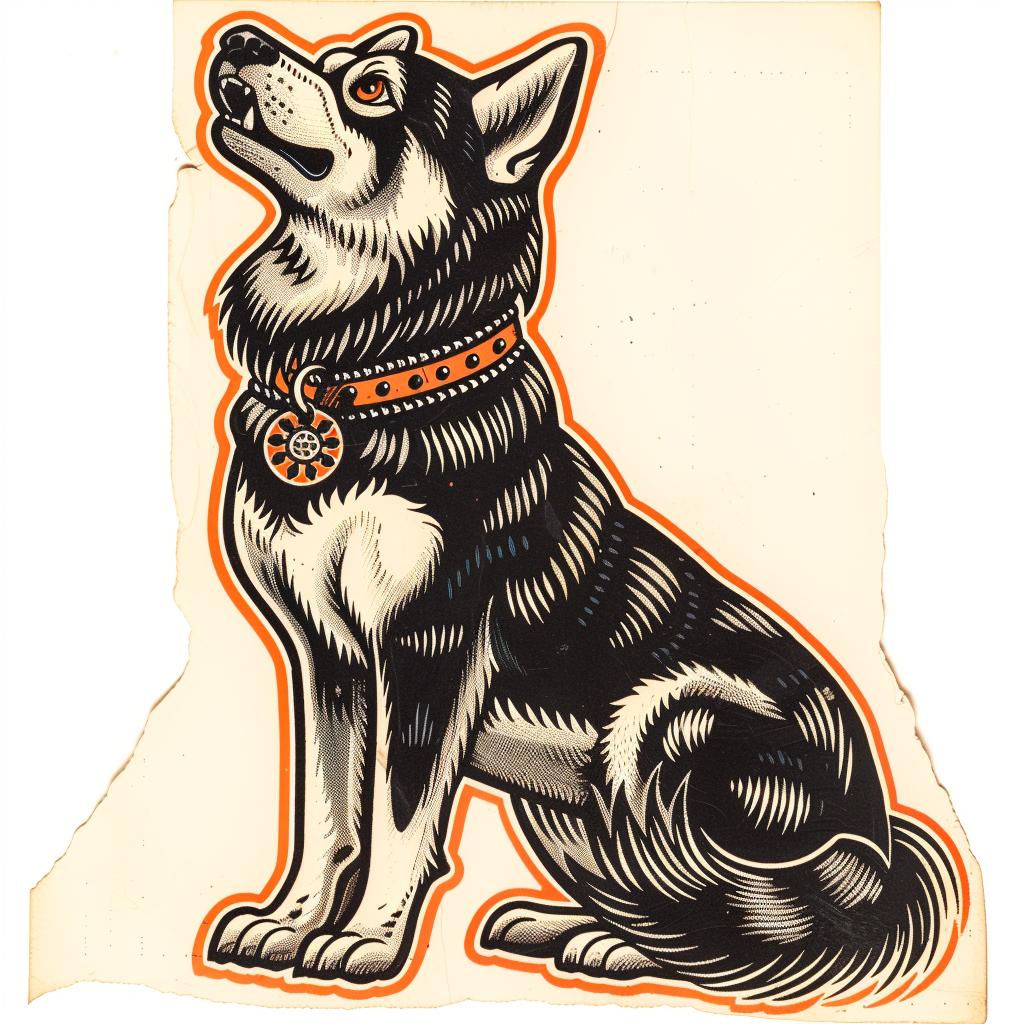 husky  dog  black  white  collar  canine  animal  pet  portrait  minimalist 943056