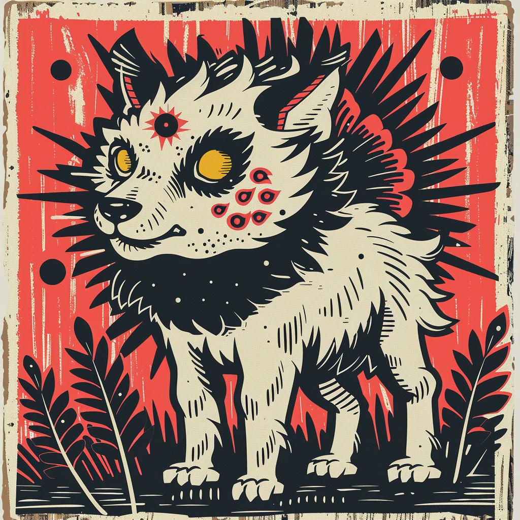 mythical  creature  hybrid  wolf  poster  fantasy  exploration  unique  blending  animal 941347