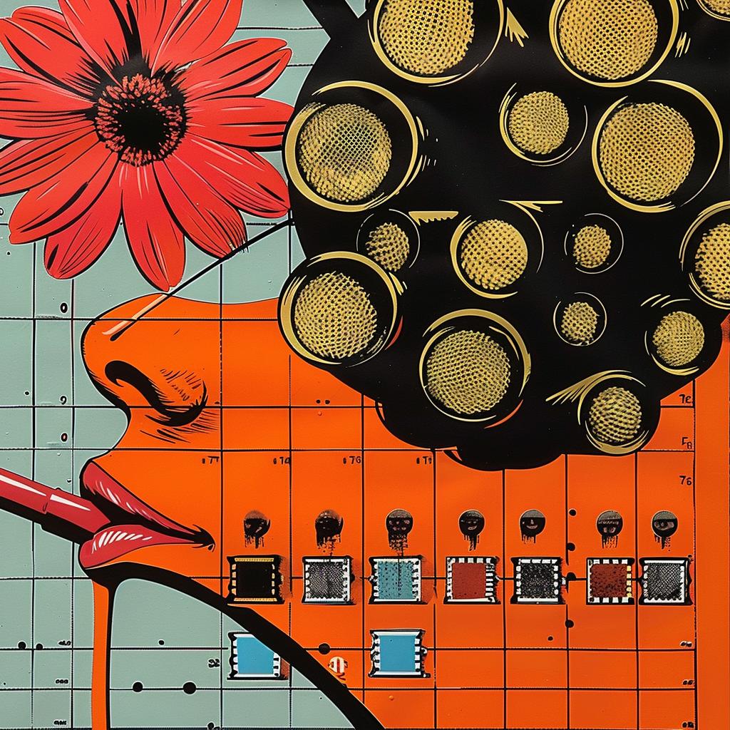 woman  flower  abstract  collage  Rauschenberg  graphic  impressionism  red  design  art 968209