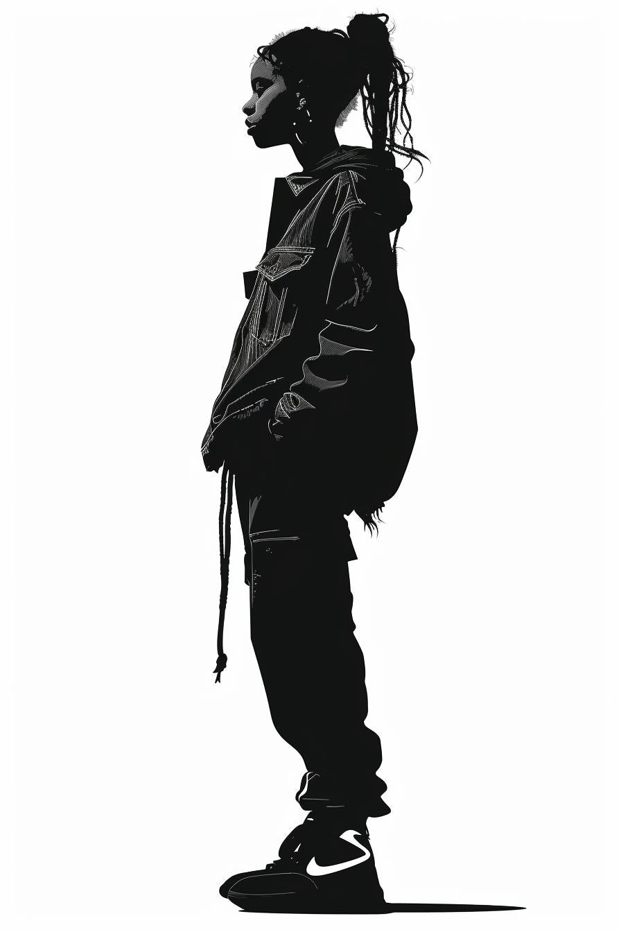 silhouette  man  jacket  black  white  drawing  front  view  vector  art 954447