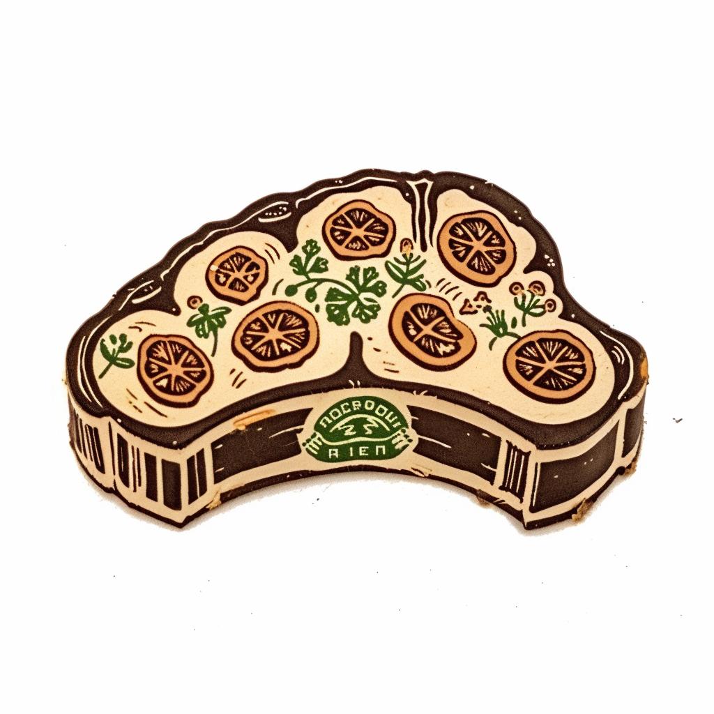 rib-eye  steak  pin  cake  food  white  background  stylized  design  cuisine 942855