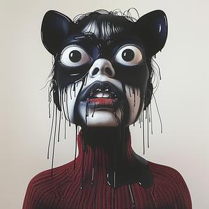 woman  cat  face  makeup  art  fantasy  mystical  dramatic  expression  stylized 1073749