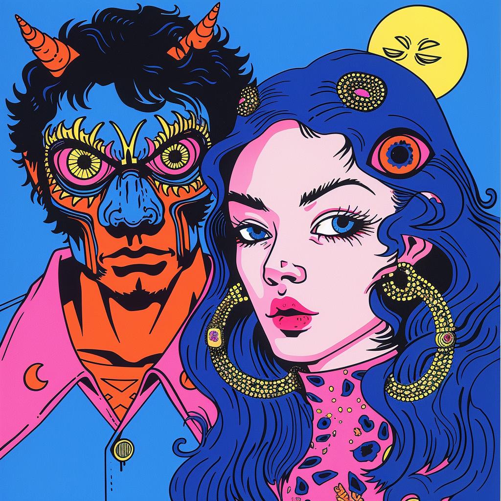 poster  horror  Japanese  color  blue  pink  graphic  fiction  illustration  design 1021814