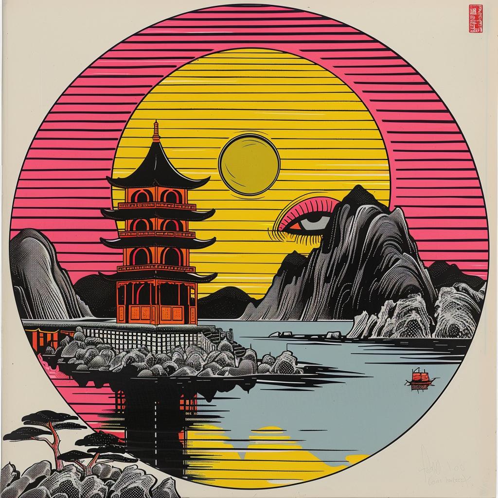 horror  novels  Japanese  minimalism  pagoda  poster  art  design  visual  symbolic 1020231