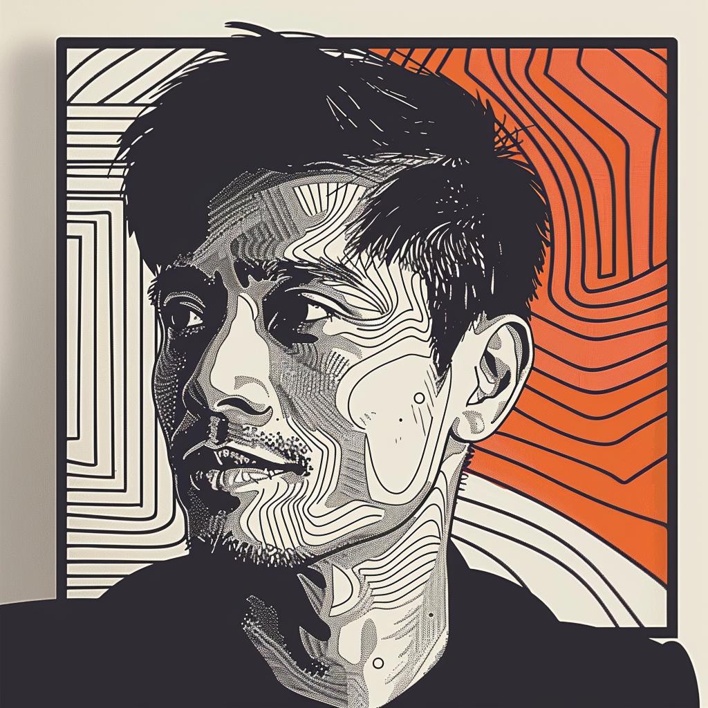 PopArt  poster  man  head  AsianAmerican  geometric  colorful  design  style  portrait 937220