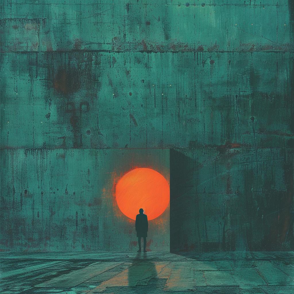 surreal  album  cover  introspective  spiritual  occult  technicolor  lighting  teal  orange 975107