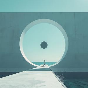 surreal  photography  Moebius  minimalism  fantasy  abstract  negative  space  concrete  hole 1040643