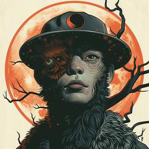 poster  moon  surreal  creative  Risograph  Symbolist  art  screenprinting  visual  imagination 1077460