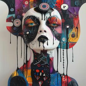 sculpture  woman  paint  colorful  art  creative  abstract  conceptual  design  whimsical 1073420