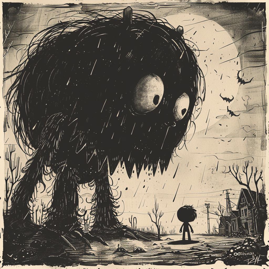 surreal  drawing  monster  eyes  face  creative  art  hyper-realistic  Charles  Schulz 961725