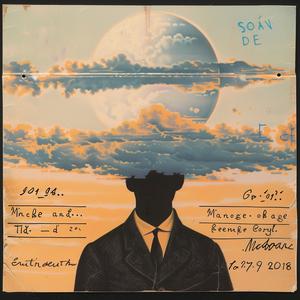 man  suit  tie  cloud  poster  surrealism  magritte  vintage  dreamlike  artwork 1068128