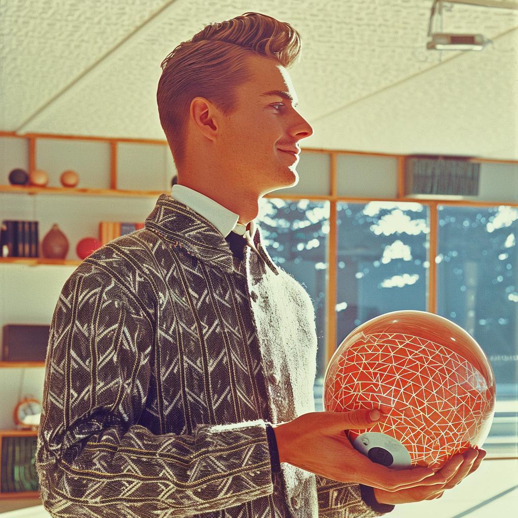 man  bowling  1960s  suit  ball  vintage  character  style  collection  artistic 940761