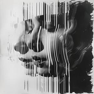 صورة فوتوغرافية مطبوعة بالأبيض والأسود لوجوه نساء، إطار فني، تصميم مرئي 1038973