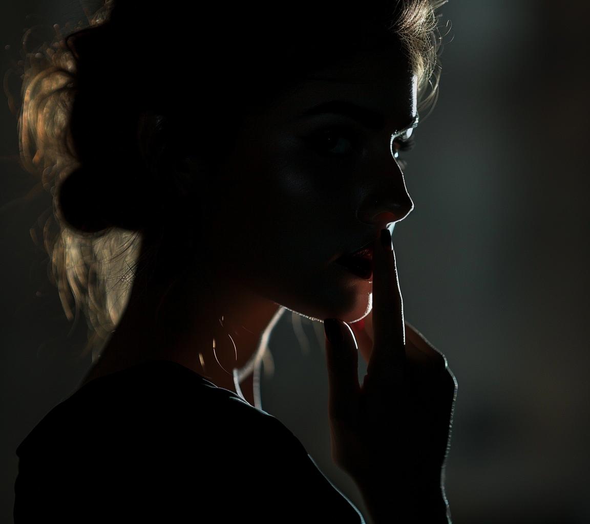 woman  silhouette  gesture  highcontrast  dark  tonality  hushed  mysterious  dramatic  intense 954031