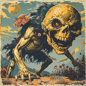 ملصق فرقة فنية، تصميم جرافيكي، رسم توضيحي، ملون، حديث، طباعة حجرية ملونة 1048815
