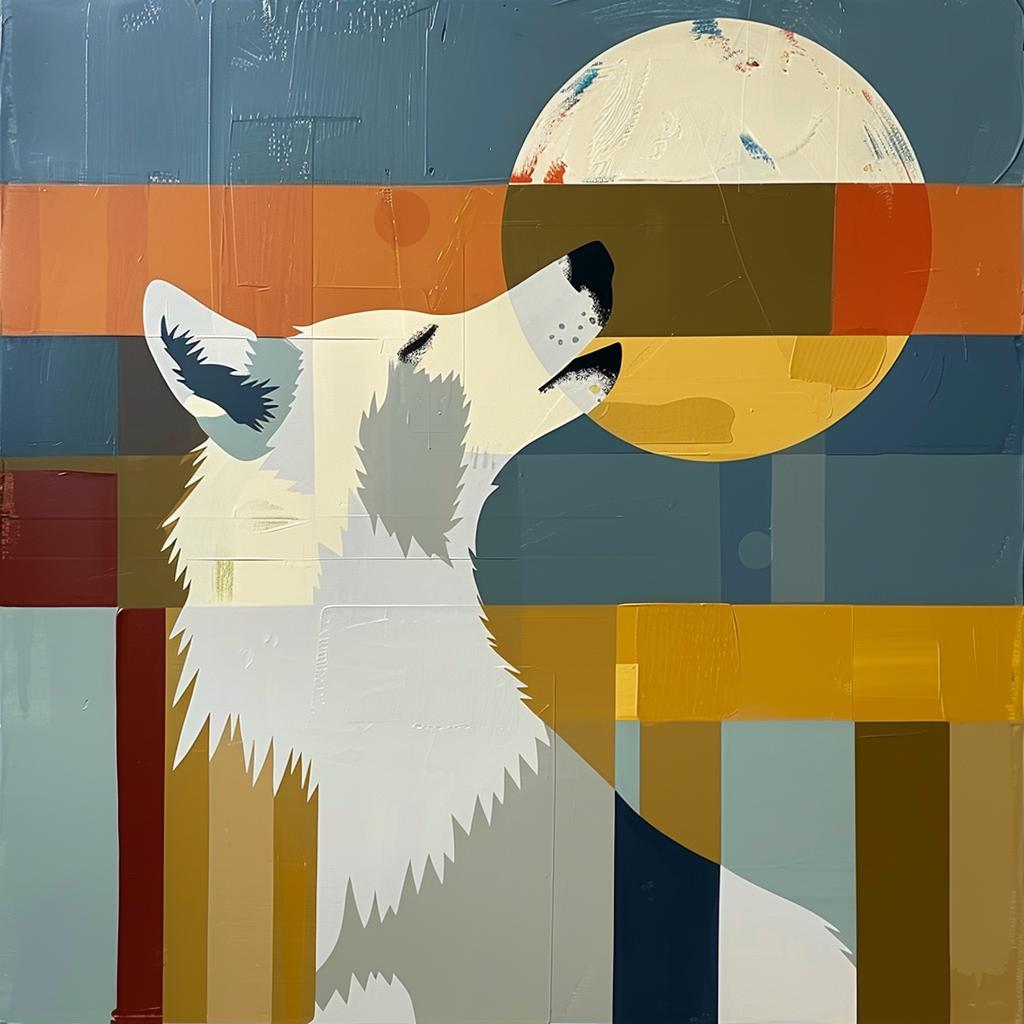 wolf  howling  moon  painting  wildlife  artwork  mystical  dynamic  background  colorful 938471