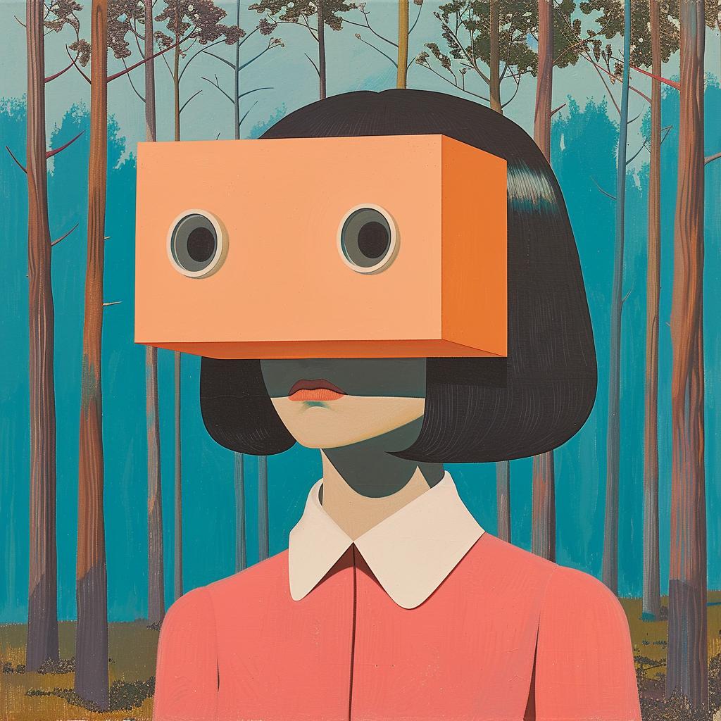 surreal  album  cover  squarehead  painting  virtual  reality  headset  creative  art 978524