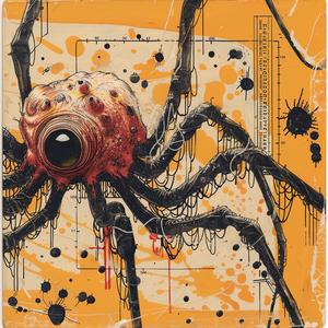 spider  blood  splatters  art  Emek  illustration  dark  graphic  creepy  unique 1065716