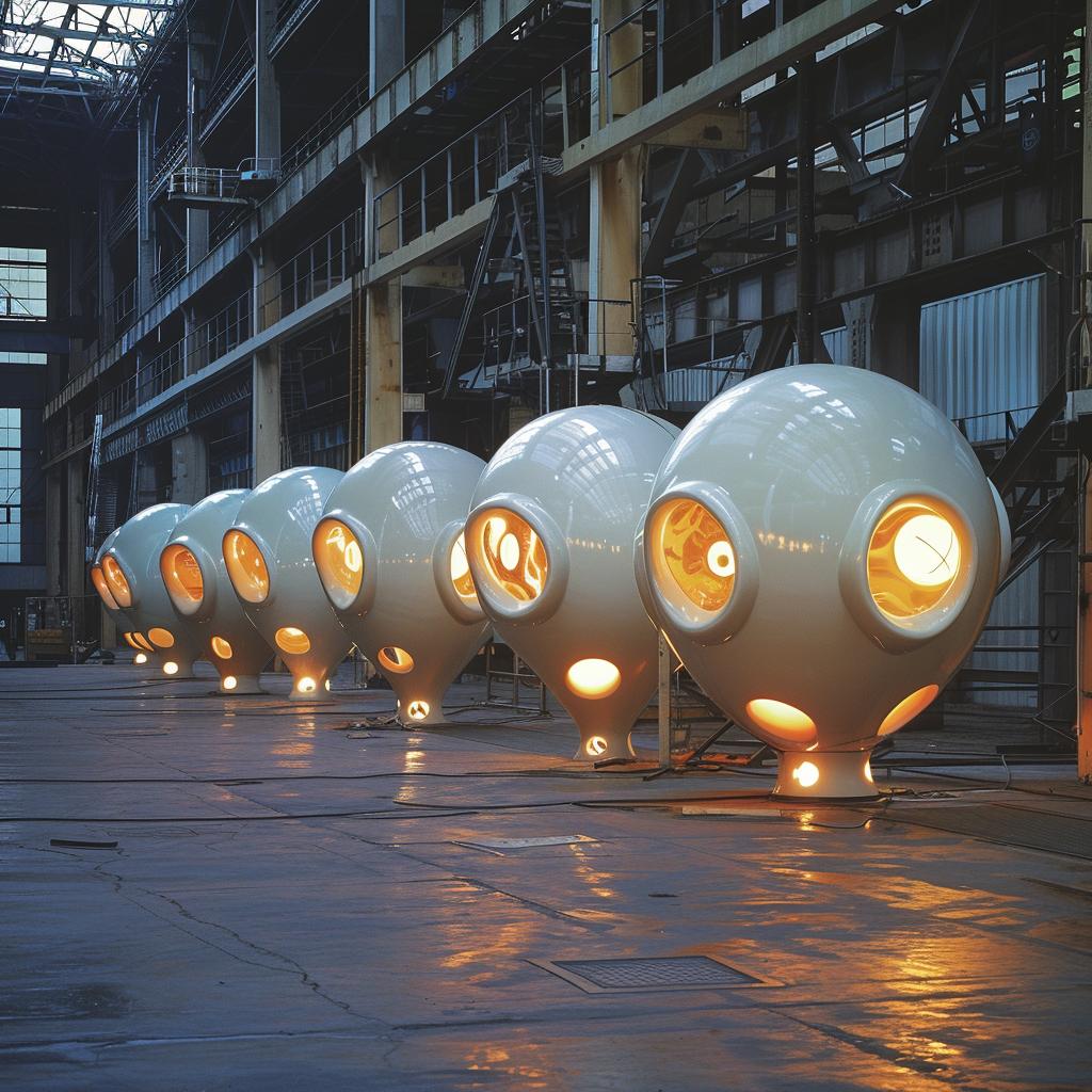 ceramic  futuristic  industrial  lighting  factory  glow  steel  molten  white  unusual 965053