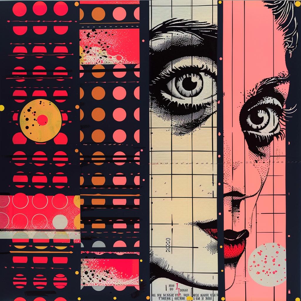 تصميم جرافيكي لامرأة ذات خلفية حمراء وسوداء، صورة شخصية لـ Obey Shepard Fairey رقم 969113