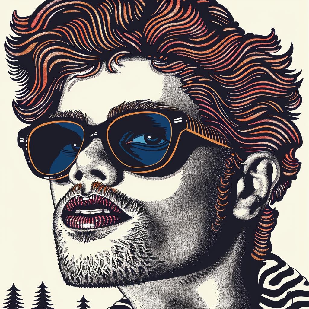 digital  art  sunglasses  stylized  illustration  modern  portrait  fashion  colorful  visual 962474