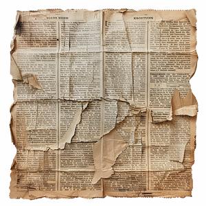 vintage  newsprint  aged  newspaper  torn  raw  background  art  loose  white 1075223