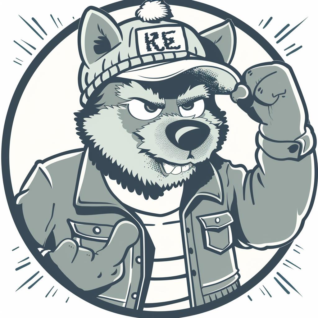 wolf  cap  fist  aggressive  streetwise  animal  cartoon  simple  minimal  urban 958499