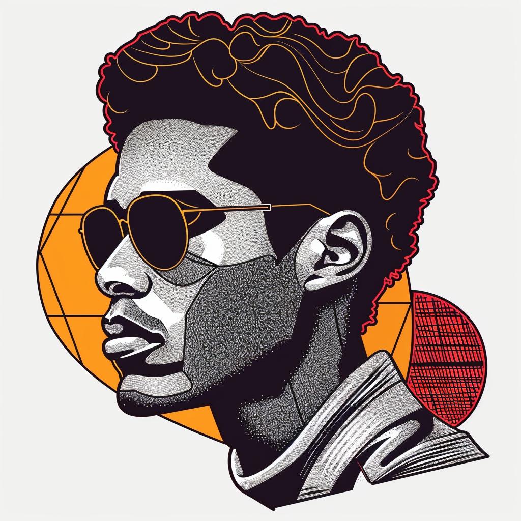 Pop  Art  man  sunglasses  afro  portrait  style  colorful  vibrant  modern 937736