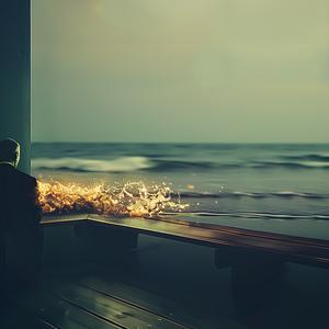 man  bench  ocean  scenic  tranquil  landscape  contemplation  serenity  outdoor  view 1079451